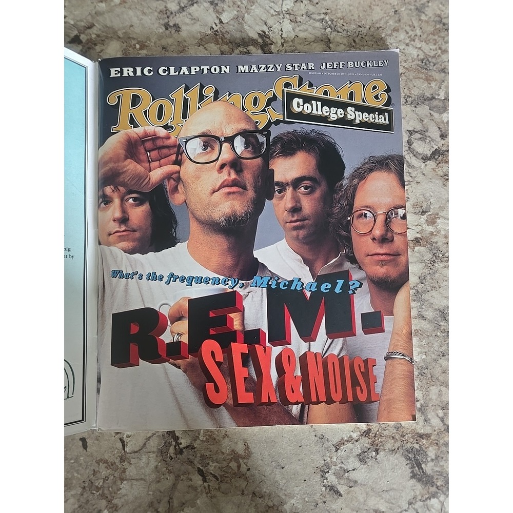 VTG Rolling Stone Mag., Oct 20, 1994, #693 College Special, R.E.M., Eric Clapton